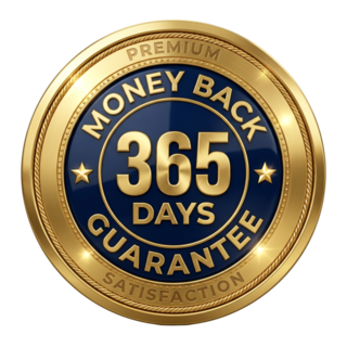 365 Day Money Back Guarantee Seal